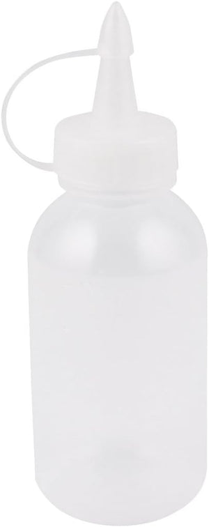 100ml Lab Glue Gel Oil Plastic Squeeze Bottle Dispenser 5 Pieces