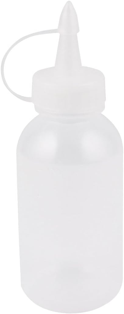 100ml Lab Glue Gel Oil Plastic Squeeze Bottle Dispenser 5 Pieces