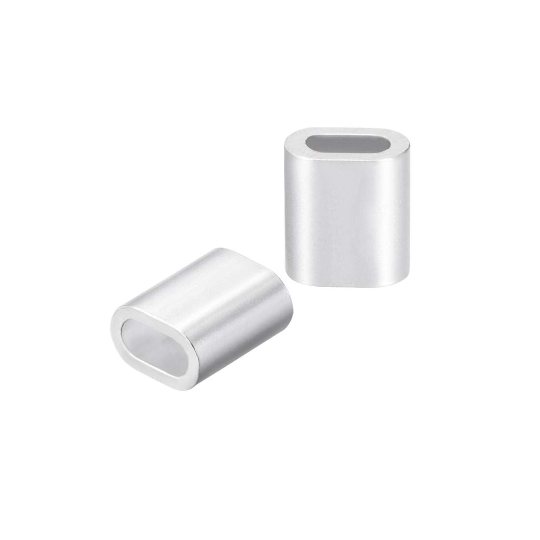 Aluminum Crimping Loop Sleeve Oval for 1/16" - 5/64" Wire Rope Pack of 100