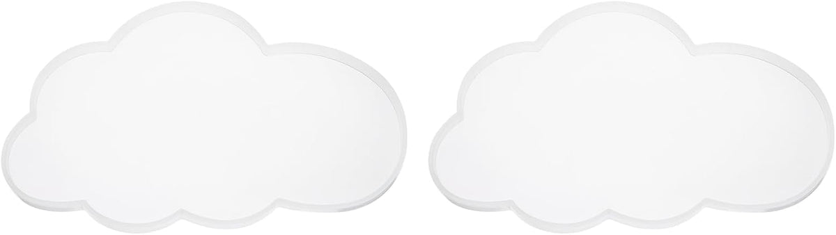 2 Pcs Cloud Large Coaster Silicone Resin Mould, Tray Moulds for Resin Casting, Epoxy Resin Moulds for Coasters Trays DIY Art Cup Bowl Mats, Candle Holder, Home Decoration, White