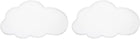 2 Pcs Cloud Large Coaster Silicone Resin Mould, Tray Moulds for Resin Casting, Epoxy Resin Moulds for Coasters Trays DIY Art Cup Bowl Mats, Candle Holder, Home Decoration, White