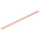 Copper Flat Bar, 0.12" Thickness x 0.79" Width x 15.75" Length Copper Bus Bar Stock Plate Mill for Electrical (3mm x 20mm x 400mm)
