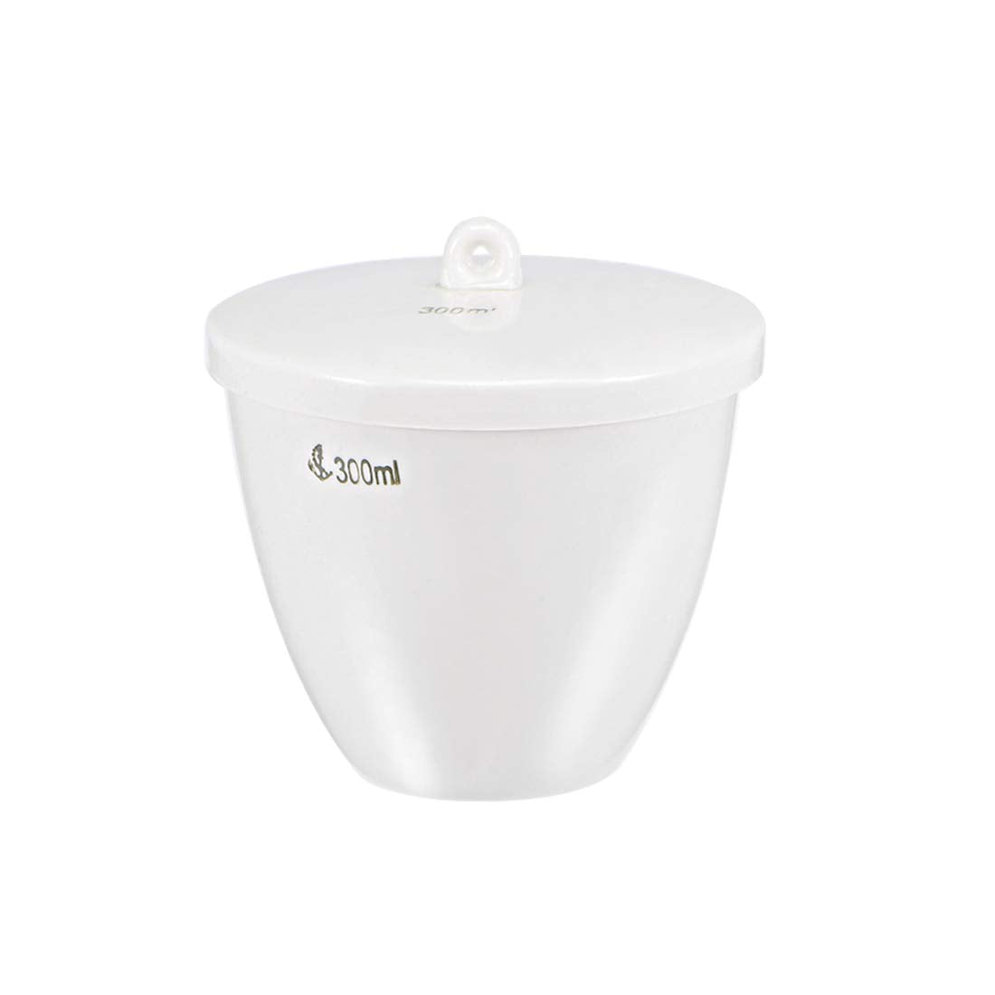 Porcelain Crucible Cup 300ml with Lid for Foundry Melting Casting Refining