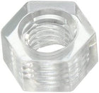 Nylon Hex Nut, M3x0.5mm Metric Coarse Thread Hexagon Nuts, 100 Pcs (Clear)