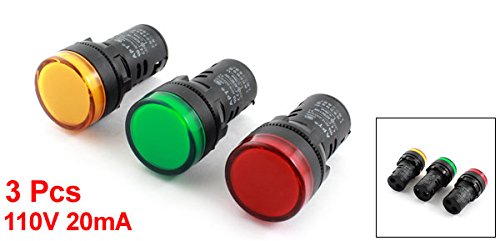 a14092200ux1053 Painel de Indicação de Luz Piloto LED (Pacote de 3)