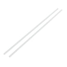 3mmx250mm Round Shape Solid Acrylic Rod PMMA Extruded Bar Clear 2pcs