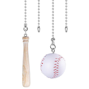 Lanț de extindere decorativ pentru lumini de la ventilatoare de plafon, temă sport, accesorii decorative pentru lanțuri de lumină, pendinte de baseball pentru luminile ventilatoarelor de plafon