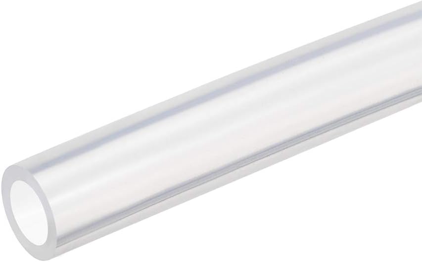 Silicone Tubing 1/4"(6mm) ID x 13/32"(10mm) OD 3.3ft(1m) Silicone Rubber Tube Air Hose Pipe for Pump Transfer Clear