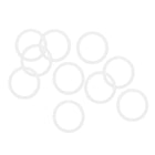 Silicone O-Rings, 20mm OD 16mm ID 2mm Width VMQ Seal Gasket for Compressor Valves Pipe Repair, White, Pack of 10