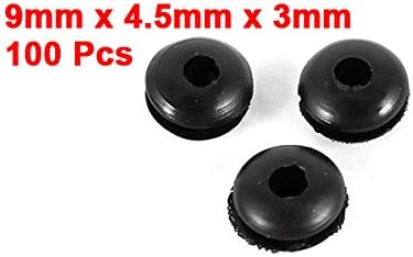 100Pcs 전기선 루버 그롬미트 케이블 프로텍터 3mm x 8mm