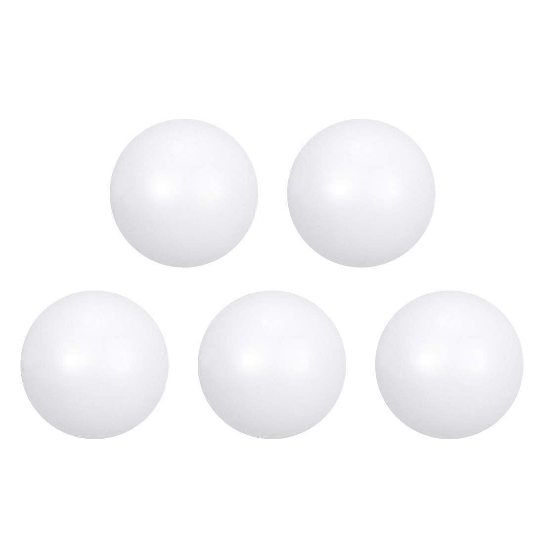 PTFE Ball, 3mm Diameter, Ground Finish, Diaphragm Pneumatic Pump White, 5pcs