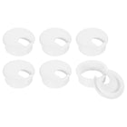 Cable Hole Cover, 6Pcs 45mm/1-3/4inch ABS Desk Cable Wire Cord Grommet Hole Cover for Office Computer Desk Wire Organizer, White