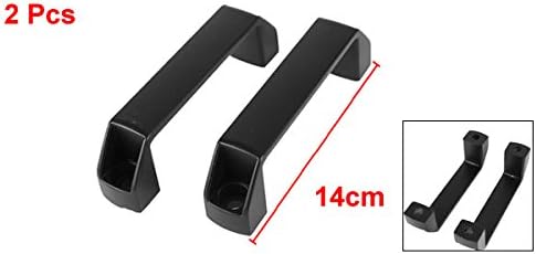 2pcs 8.4mm 설치 구멍 검은金属 캔들장 도어 푸시핸들