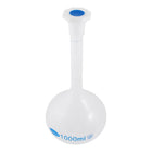1000ml Long Neck Lab Volumetric Measuring Flask Bottle w Plastic Cap
