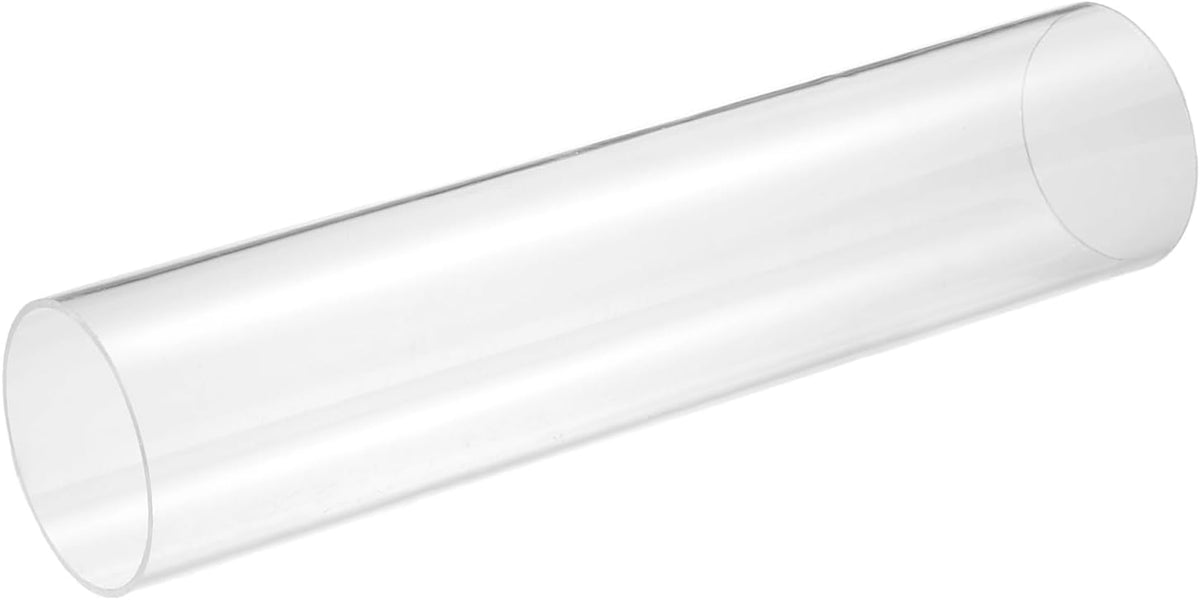 Clear Rigid Acrylic Pipe, 65mm(2.56") ID x 70mm(2.76") OD 12" Round Polycarbonate Tube Plastic Tubing for Plumbing, Lighting, Aquarium, DIY Projects