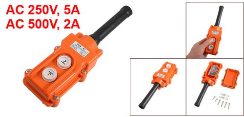 Korokekranin laskettava ylös-alas sateenkestävä COB61 painikkeenvaihdin, AC 250V/500V