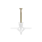 10x52mm Plastic Expansion Tube with Screws for Hollow Drywall White 30pcs