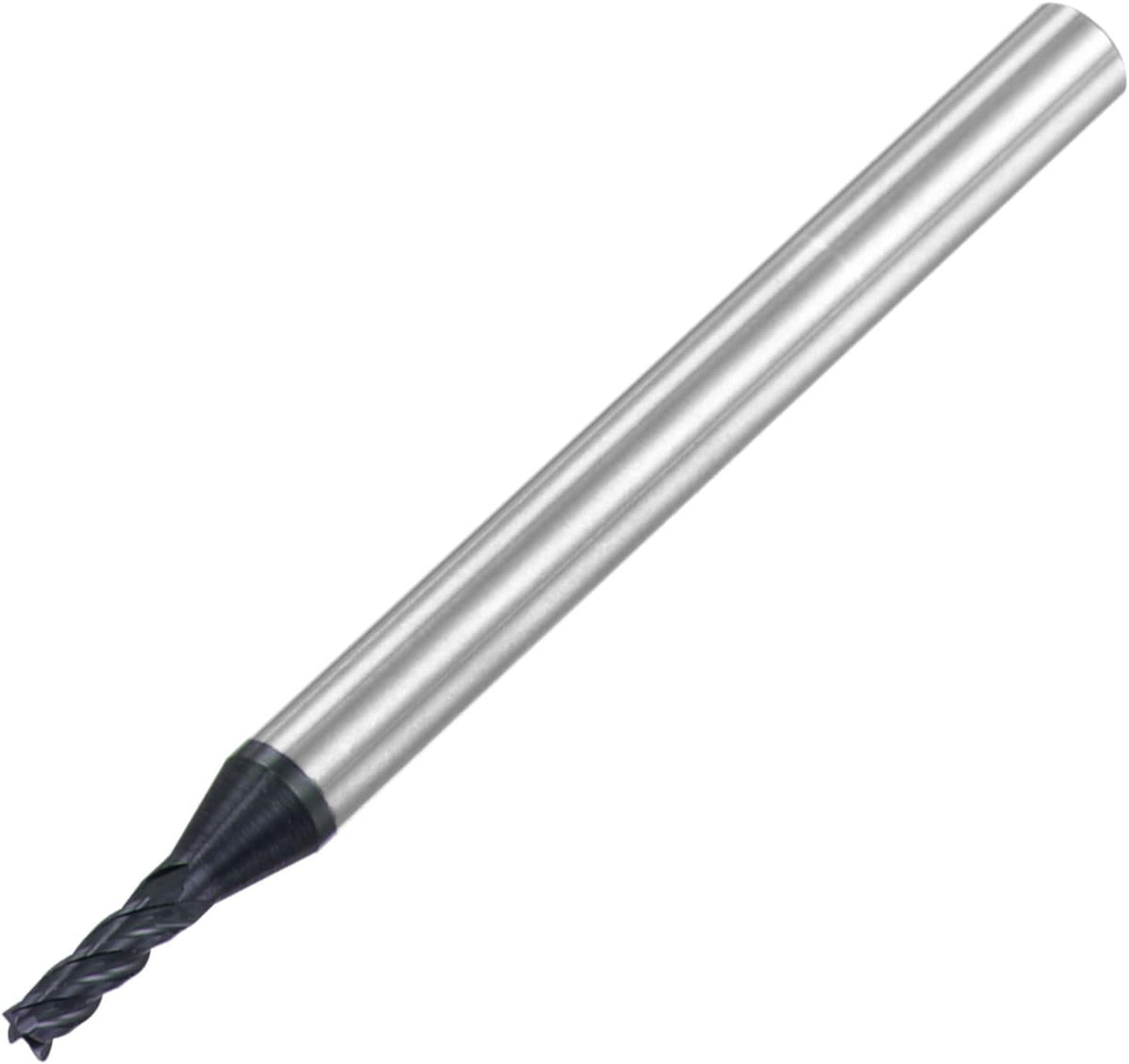 Square Nose End Mill, 2mm Tip Dia Solid Carbide AlTiN Coated CNC Router Bits 4 Flute Spiral Milling Cutter HRC45 with 4mm Shank 50mm (2-inch) Length