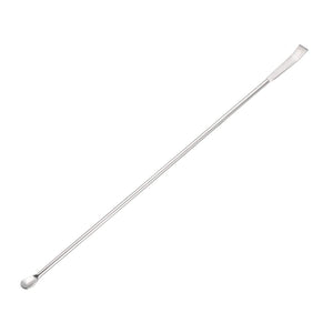 Micro Lab Sampling Reagent Spoon 304 Stainless Steel 2 in 1 Double Head Laboratory Mixing Spatula 220mm 5Pcs