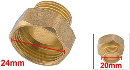 20mm 남성형에서 24mm 여성형 파이프 조인터 컨넥터 헥사 톱니 부싱
