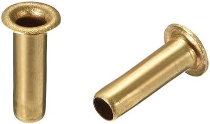 Hollow Rivet,3mm x 10mm Through Hole Copper Hollow Rivets Grommets Double-Sided Circuit Board PCB 200Pcs