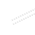 2pcs ABS Plastic Square Bars Rod 3mm×3mm×10inch for Architectural Model Making DIY White