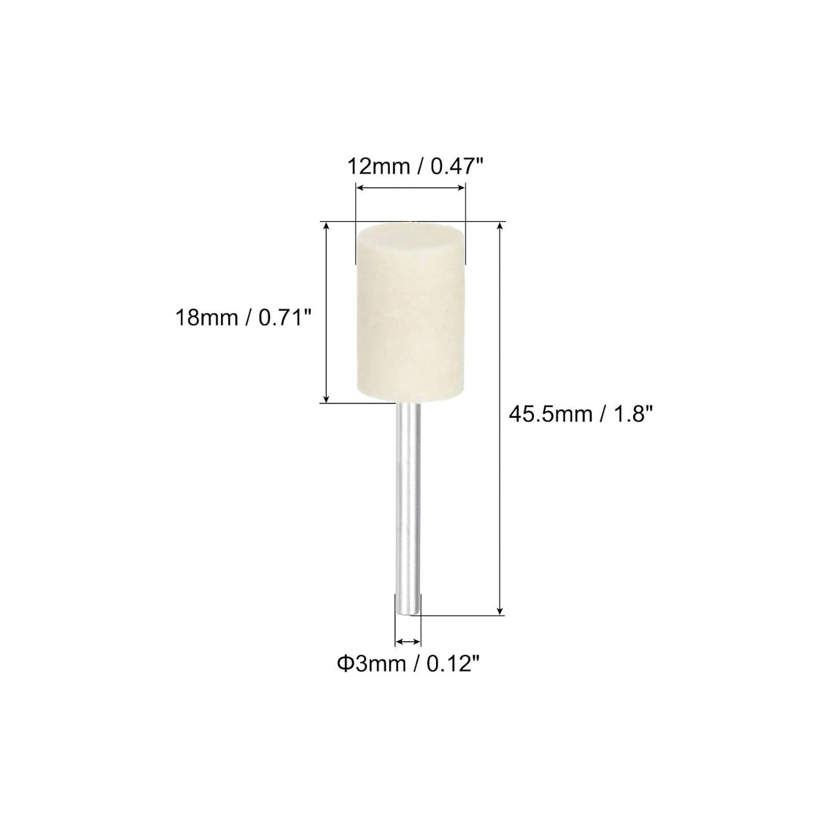 12มิลลิเมตร วอล์ล์ฟีลต์จัดตัวย่อยทรงกรวยเคลื่อนที่ ลูกเล็งเล็กทำความราบด้วยลูกเล็งทรง