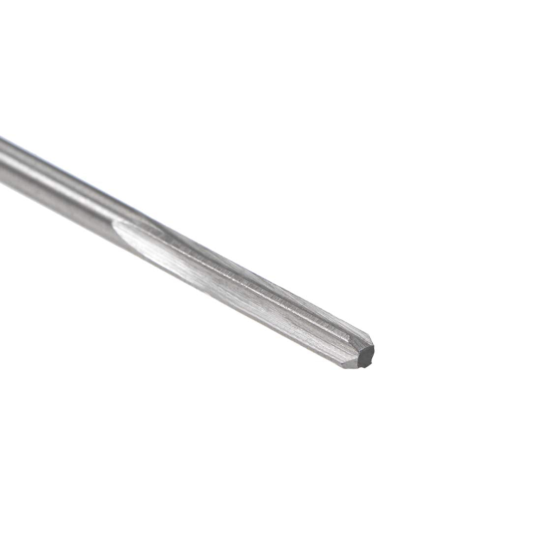 Chuckfräser 2.5mm, H8 HSS Drehmaschinenfräser 4 gerade Flügel, runder Schraubstock Fräswerkzeug, metrischer Aufbohrer für Edelstahlmetallloch