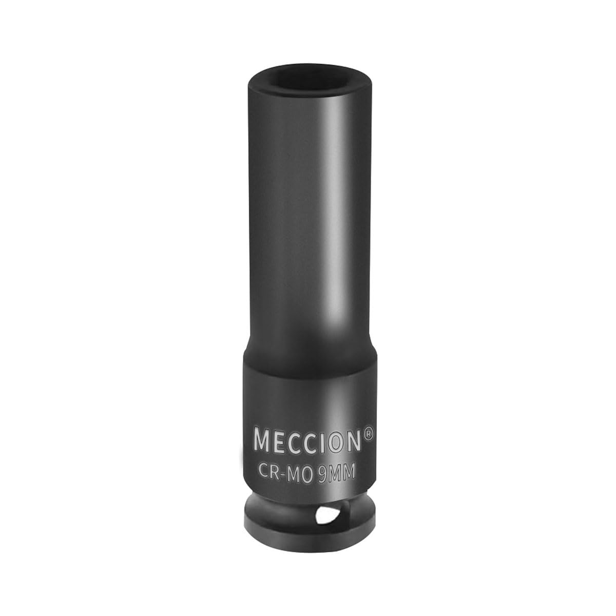 LinkMejor 3/8 Zoll Antrieb Impact Socket 9mm Metrisch, 6 Punkt Cr-Mo Tief Socket, 63mm Länge