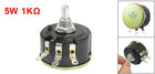 WX050 Round Shaft Rotary Wire Wound Potentiometer, 1K Ohm, 5W, 6 mm