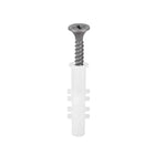 6x30mm Plastic Expansion Tube for Drywall with Black Screws 50pcs