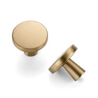 LinkMejor Champagne Bronze Cabinet Knobs Zinc Pulls Round-5, 10 stuks