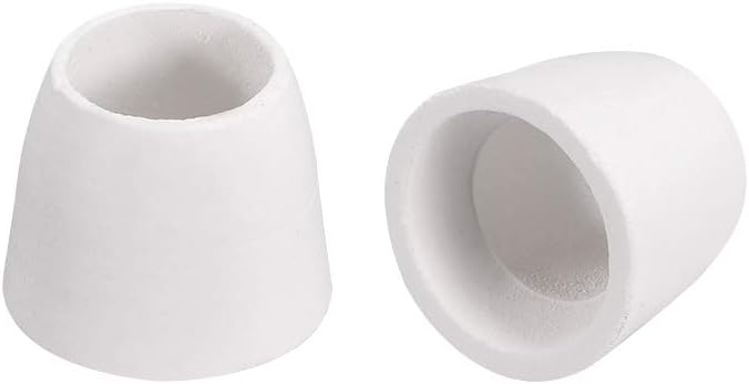 30pcs Ceramic Electrical Insulator, 12.5mm Dia Tapered Porcelain Tube Ceramic Beads, High Temperature Max 1000C for Oven
