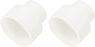 1 Pcs UPVC Reducer Pipe Fitting, 4"x2-1/2" PVC Straight Pipe Coupling Adapter Connector for Home Sewer Plumbing Water Line, White