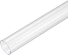 2pcs PVC Rigid Round Clear Tubing, Plastic Flexible Water Pipe 23mm ID x 25mm OD, 0.5m