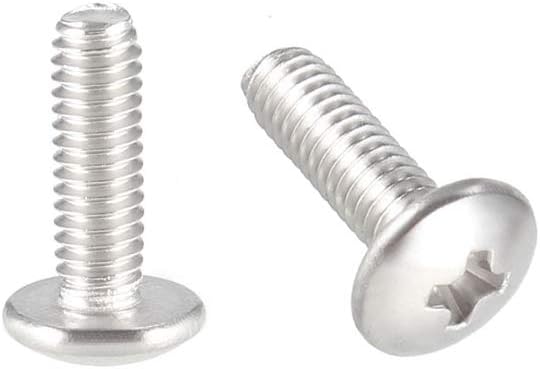 Machine Screws, M2.5x8mm Phillips Screw, 304 Stainless Steel, Fasteners Bolts 100Pcs