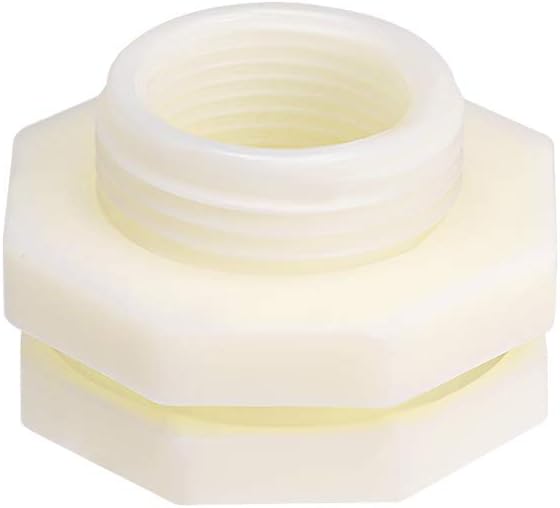 ABS Bulkhead Tank Fitting Adapter for Rain Bucket Aquariums Water Tanks Ponds G3/4 Female