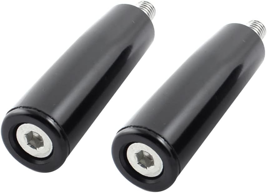 2Pcs Handwheel Crank M10 x 15mm Male Thread Revolving Handle Hand Grip Hex Groove
