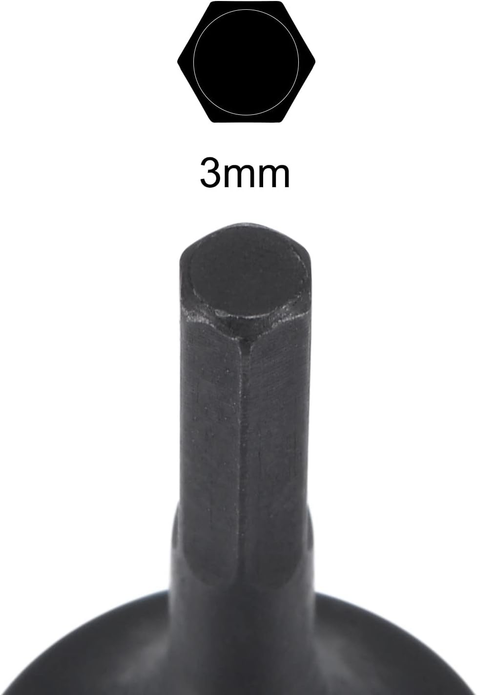 4mm Impact Hex Bit Socket, 1/4" Square Drive 35mm Length CR-MO Metric Sizes 2 Pcs