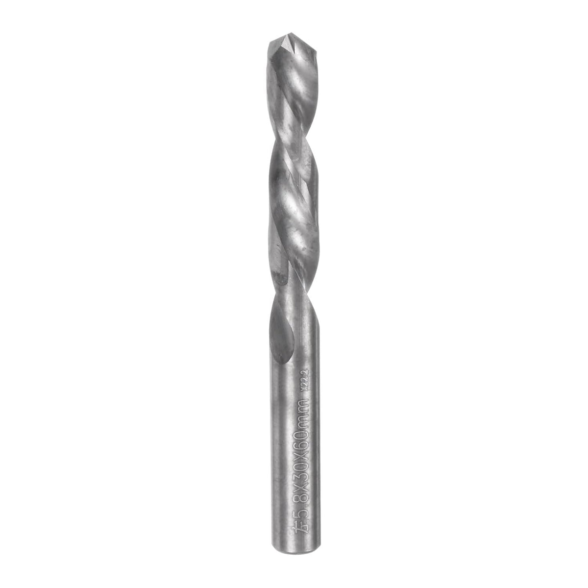 Solid Carbide Twist Drill Bits 5.8mm, Metric Left Hand Spiral Flutes Straight Shank Tungsten Steel Drilling Tool for Stainless Steel Alloy Metal