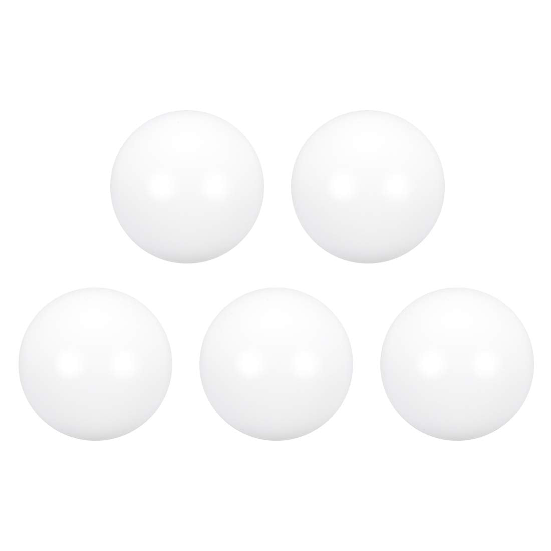 PTFE Ball, 22mm Diameter, Ground Finish, Diaphragm Pneumatic Pump White, 5pcs
