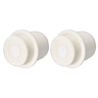 37-41mm Beige Drilled Silicone Stopper Plugs for Flask Test Tube Stopper 2pcs