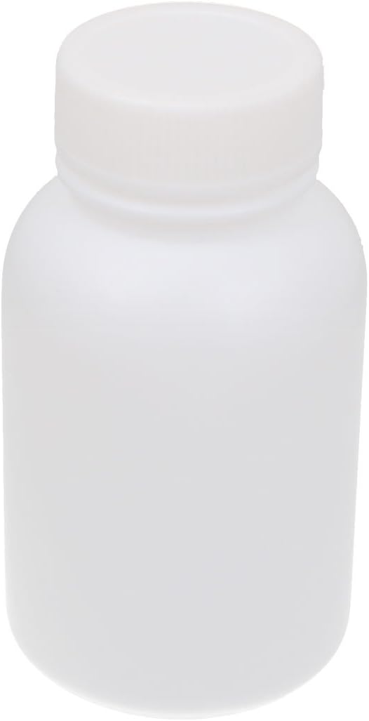 150ml Plastic Graduated Lab Chemical Capacity Storage Bottle White