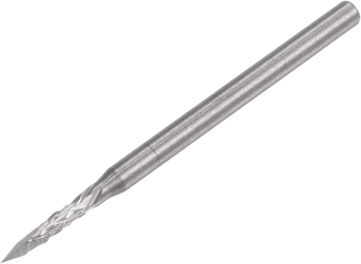 Sculpture Carving Knife Engraving Profile Bit 1.6mm Dia Tungsten Steel V-Point Router Bit for Metal Stone Wood