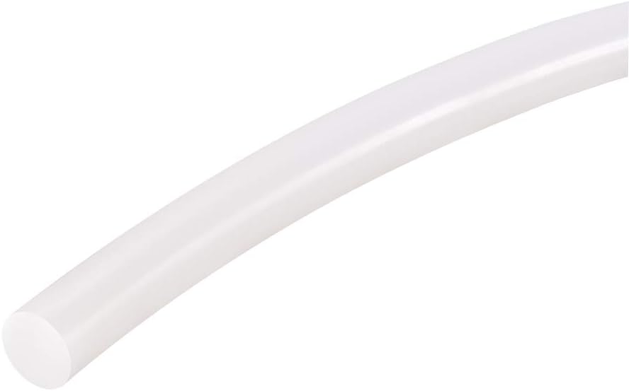 1/2"(12mm) Soft Silicone Bending Insert Tube for Rigid Tubing 3.3ft White