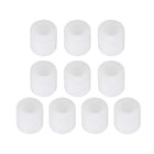 10pcs Nylon Round Spacers 1/4" Bore x 1/2" OD x 1/2" Length White Nylon Screws Spacers Without Threaded, Plastic Spacer for 1/4 Screws