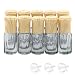 LinkMejor 3mL Glass Roller Bottles for Essential Oils, Roller Ball Applicator