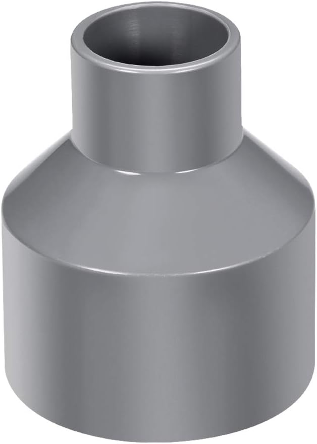 PVC DWV Reducing Coupling Schedule 40 Gray 32mm x 63mm Socket Gray