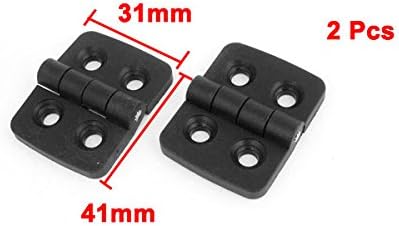 2 Pz. Singolo Braccio di Arco Metallico Nero Plastica Porta Armadio Incasso