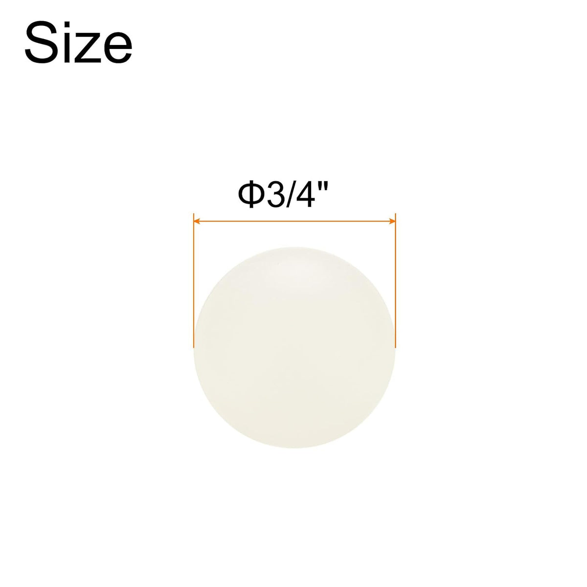 20pz PP Plastica Sferette di Rotolamento 3/4" 19.05mm Sferette Plastiche Solide, Sferette Miniature di Precisione G1